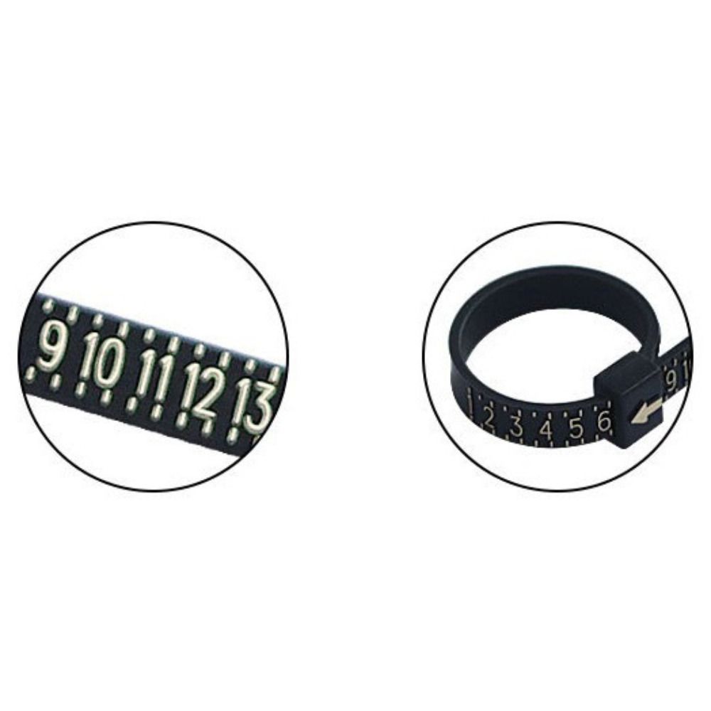 Portable Ring Measuring Tape Accurate Measurement Ring Ruler Ring Measuring Band Jewelry Industry