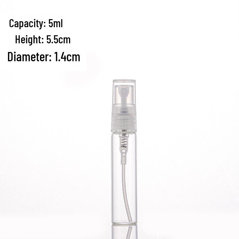 Perfume Refillable Glass Spray Bottles - 2ml, 3ml, 5ml, 10ml Flower Water Sample Sizes