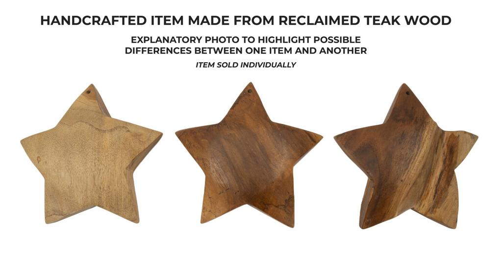 Bintang Sculpture Teak Cm Ø 19X5