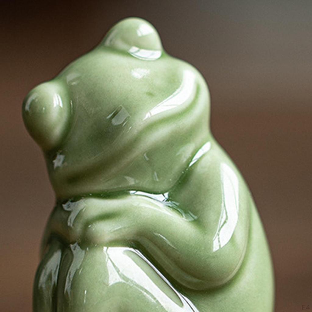 Charming Frog Miniature Sculpture for Home and Garden Decor