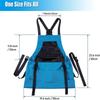 Adjustable Outdoor Large Pocket Apron Quickly Release Harvesting Apron Kitchen Garden Backpack Waterproof Aprons Picking Bag