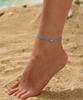 Racoha Cute Flower Crystal Anklet (Surgical Pendant)
