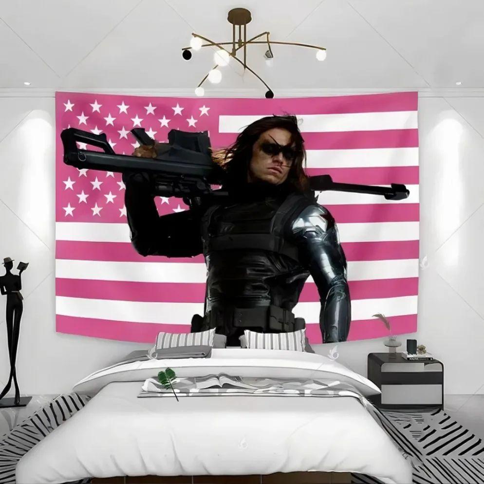 Tapestry Bucky Barnes character is unique and creative 75x100 чёрный