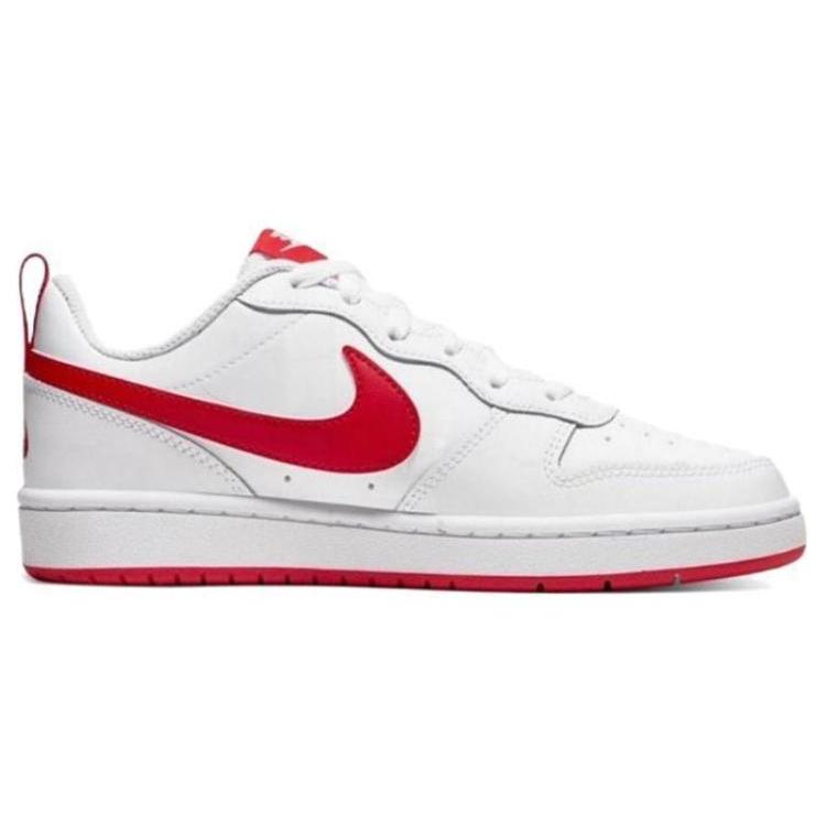 Nike Court Borough Low 2 'White University Red' Gs BQ5448-103