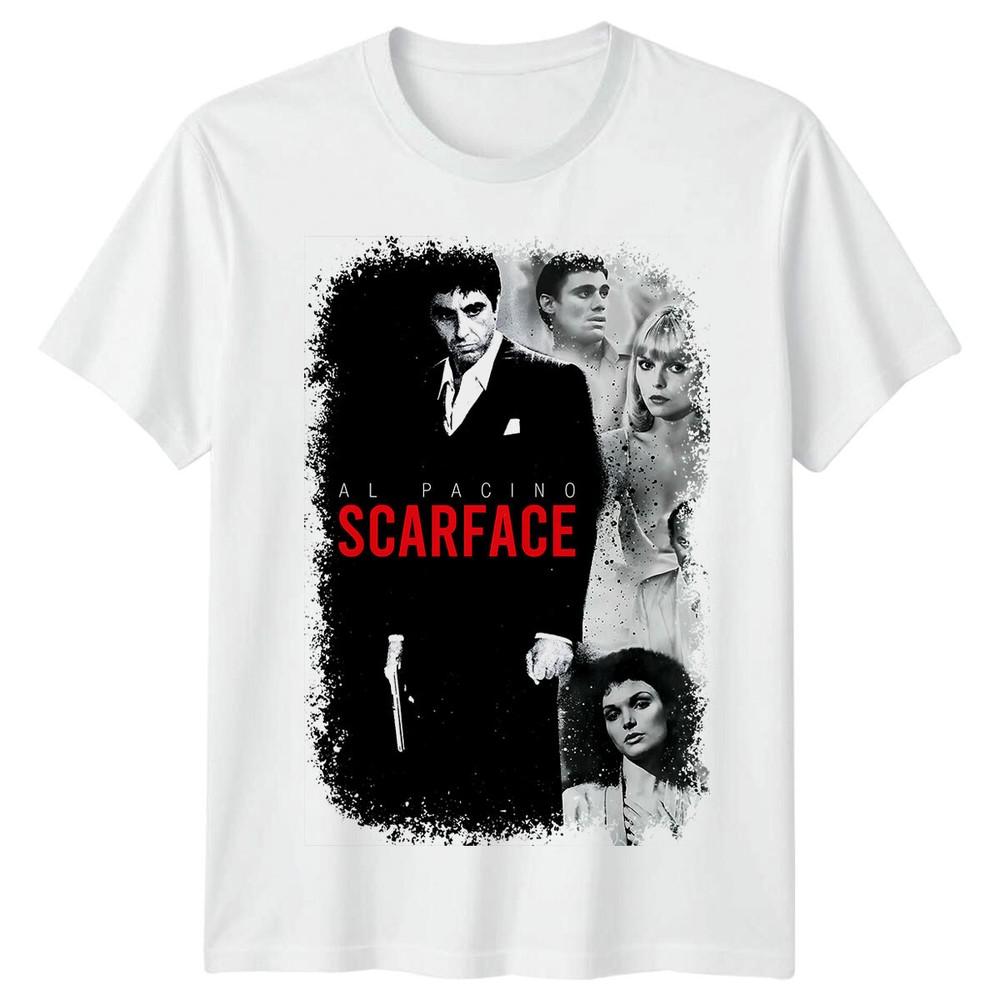 Scarface 1983 Movie Poster Inspired Tshirt Retro Crime Thriller Film Tee