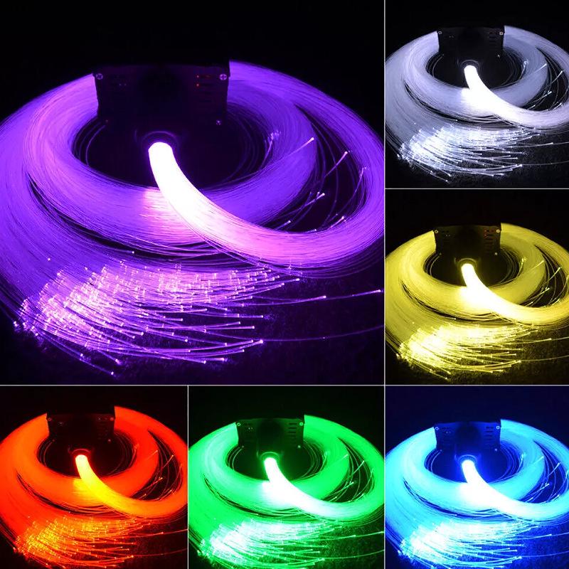 App-Controlled Fiber Optic Starry Sky Car Roof Light with Twinkling Turntable, 16W