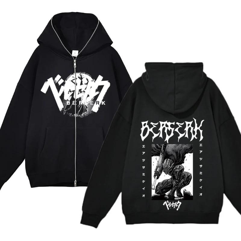 European and American fashion zippered sweatshirt Full Zip Up Hoodies
