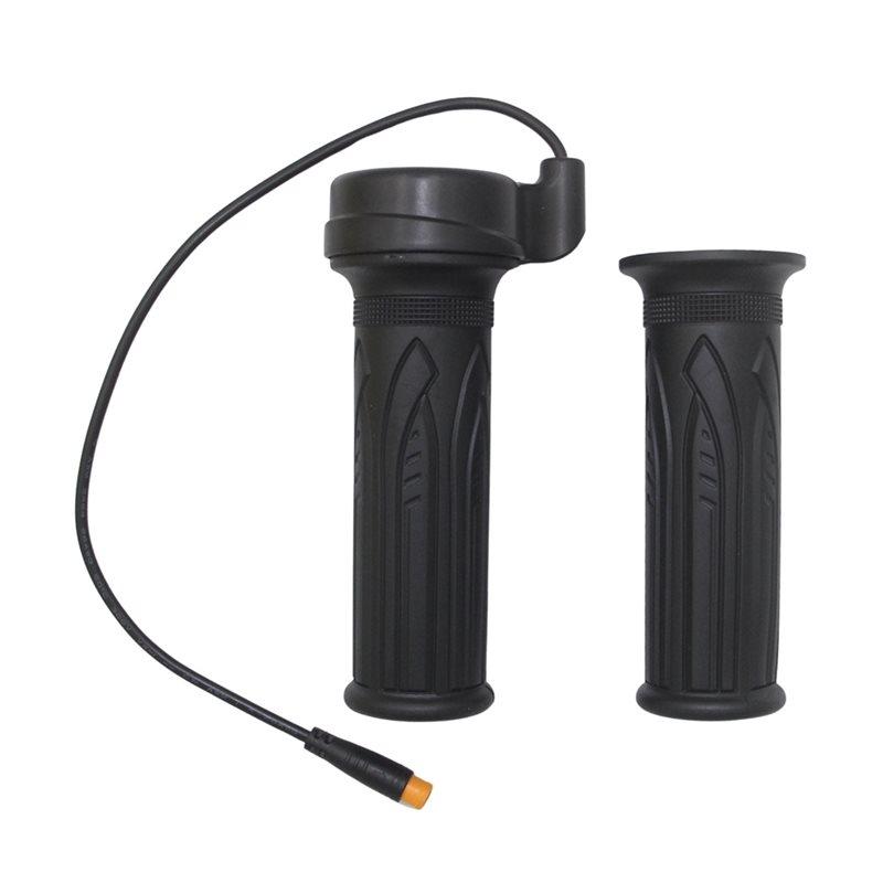 ABBP-E-Bike 20X Full Twist Throttle Grip, 12V-72V Electric Bike Accelerator With 3-Pin Waterproof Connector Motor Scooter Motorc