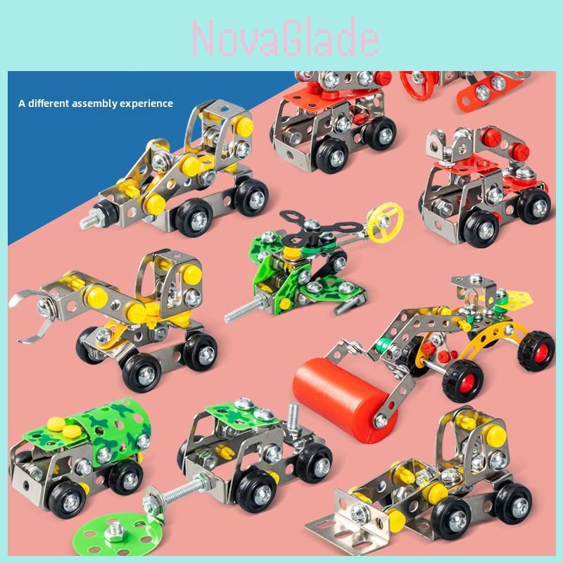 Alloy Construction Toy Kit For Kid With Diy Engineering Model Building Playset For Children