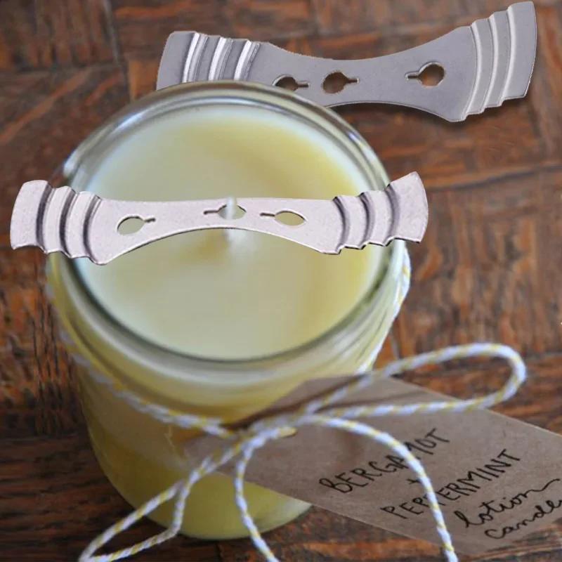 7-teiliges Metall-Wachskern-Zentriergerät Etikett Edelstahl Drei-Loch-Docht halter DIY Handgemachte Kerzenherstellung Zubehör