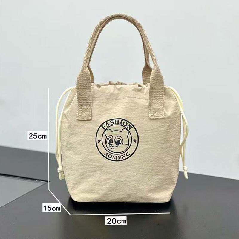 1Pc Cute Bear Lunch Box Bag Student Hand-Held Aluminum Foil Insulated Lunch Box Bag Large Capacity Lunch Box Bag