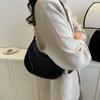 Large Capacity Simple Shoulder Bag Korean Style Ins Square Tote Bag PU Leather Hobo Bag  Streetwear