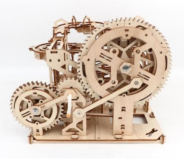 Kit Artizanal 3D TOKIX, Kit de Asamblare din Lemn, Bilă în Mișcare (Avansat)