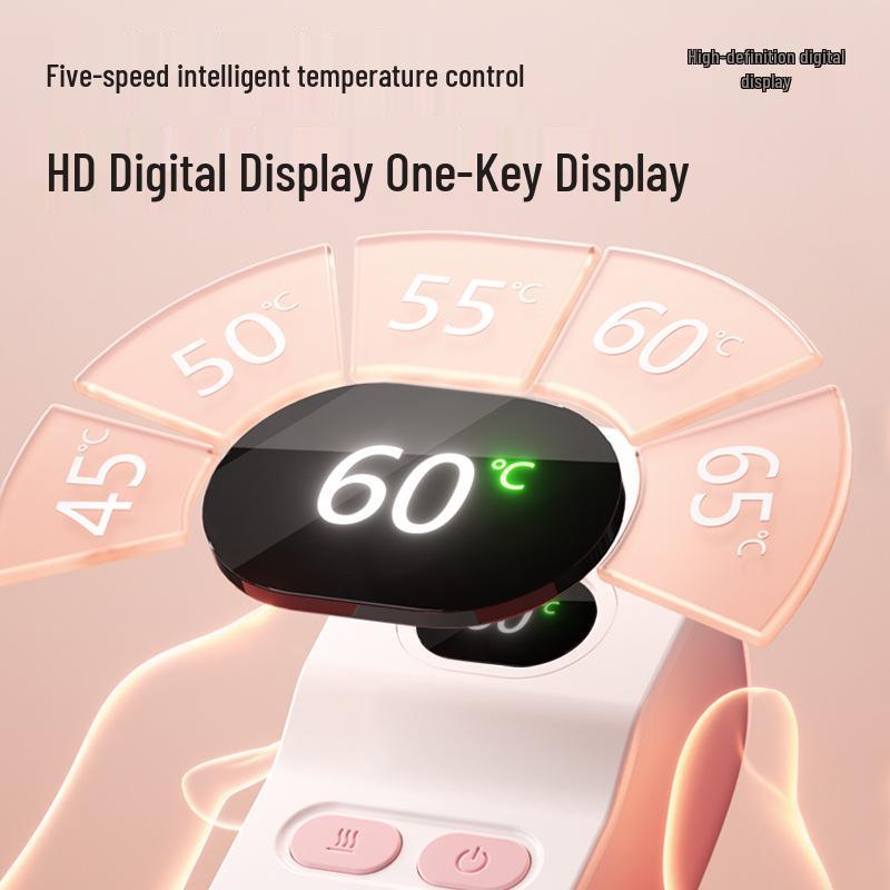 2025 Gradient Color Magnetic Hand Warmer with Digital Display - Two-in-One Detachable Design