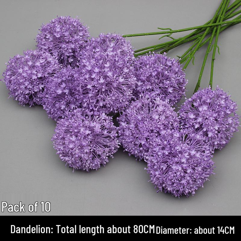 10-Piece Purple Series Artificial Floral Set: Ground Row, Aisle, and Burgundy Wedding Decoration Flowers