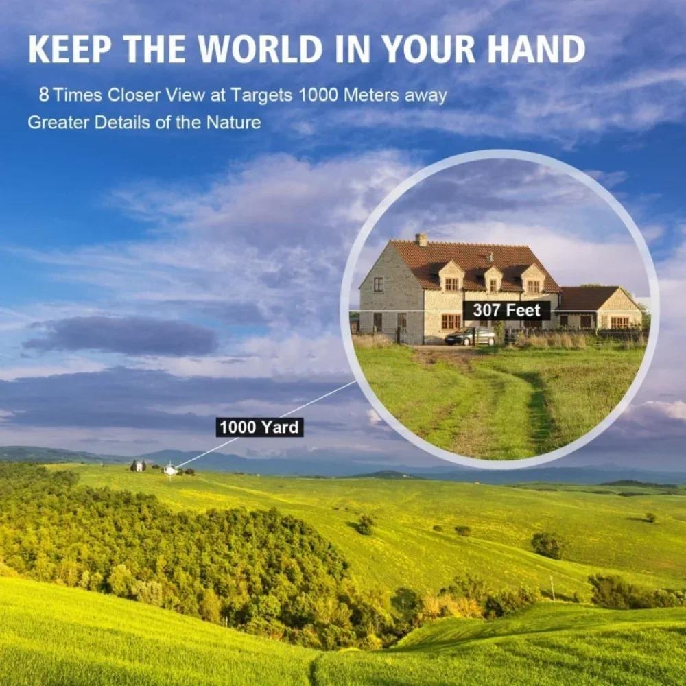 30x60 HD-Teleskop, faltbares Fernglas mit großer Reichweite und Nachtsicht bei schwachem Licht. Gutes Geschenk für Kinder, die Vögel im Freien beim Camping beobachten