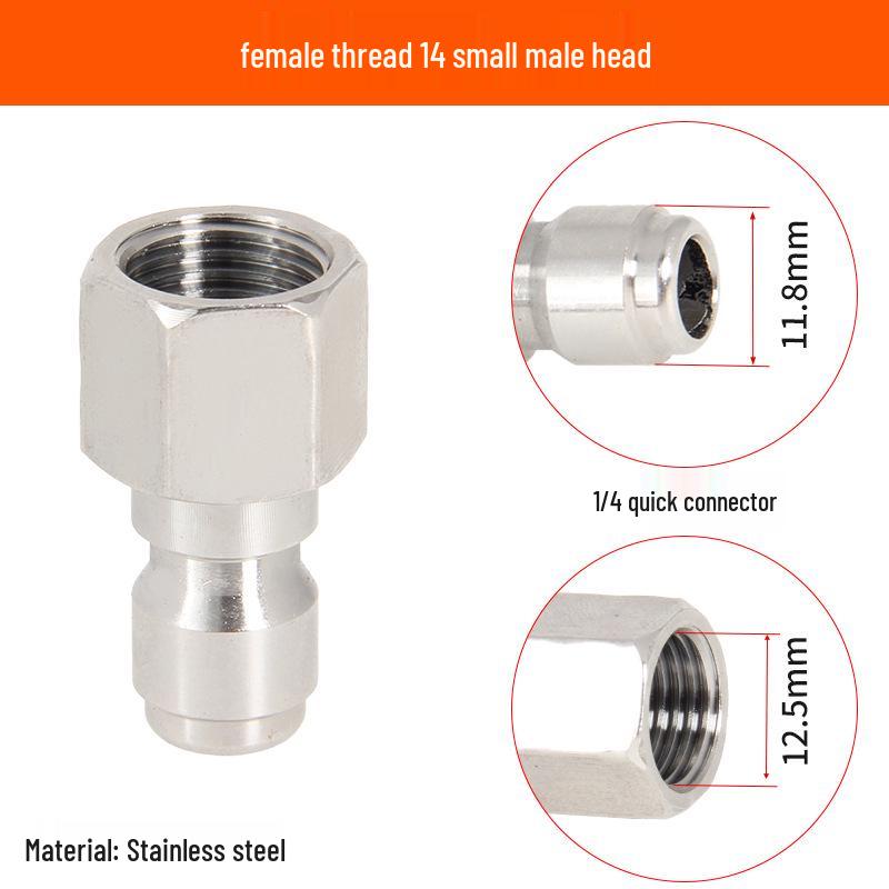 2-Point Brass Quick Connect High-Pressure Water Gun Hose for Car Washing and Cleaning 380.