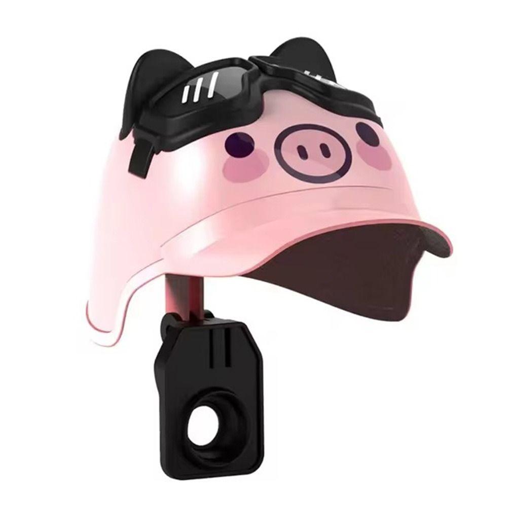 

Cartoon Small Helmet Rider Phone Stand Sunshade Phone Bracket for Motorcycle Accessories A
