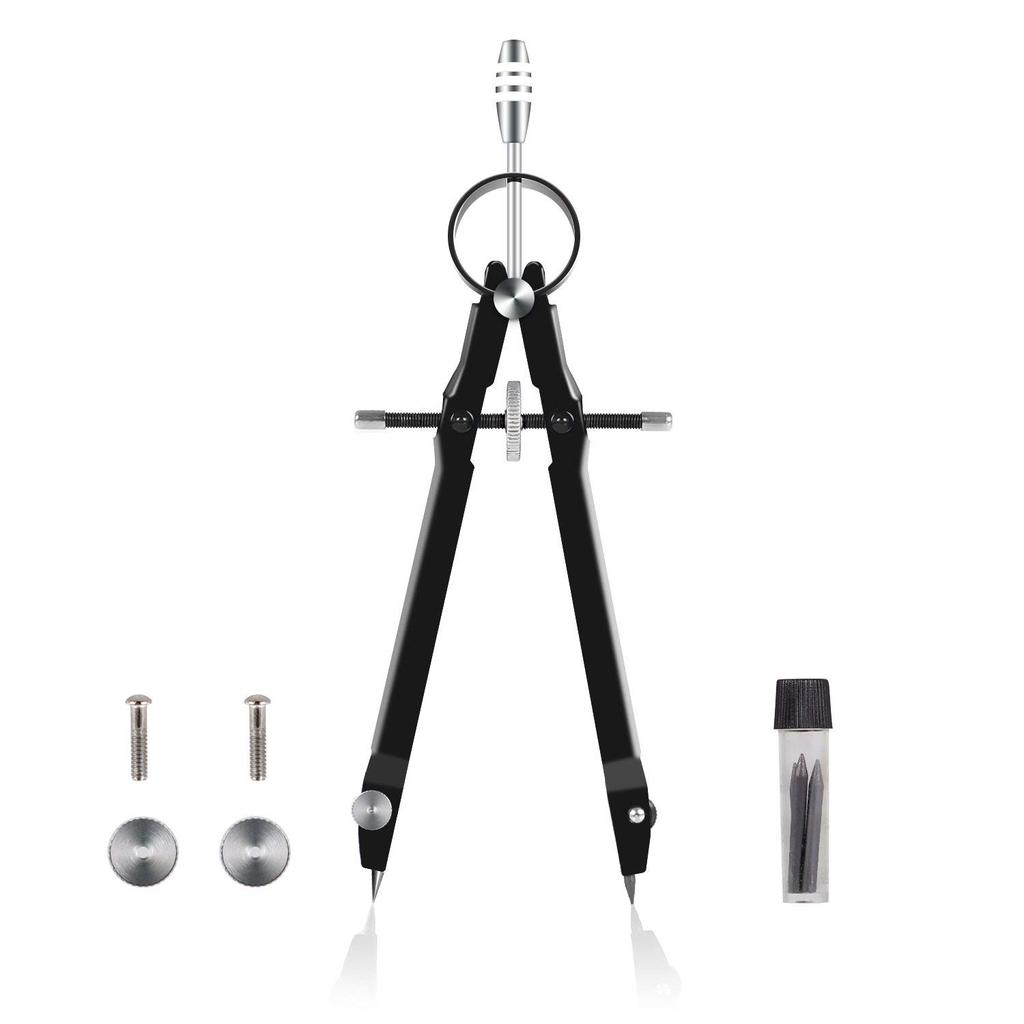 Professional Compass Compass Geometry Kit with Lock Math and Precision Compass Metal and Durable for Solid and Plane Precis