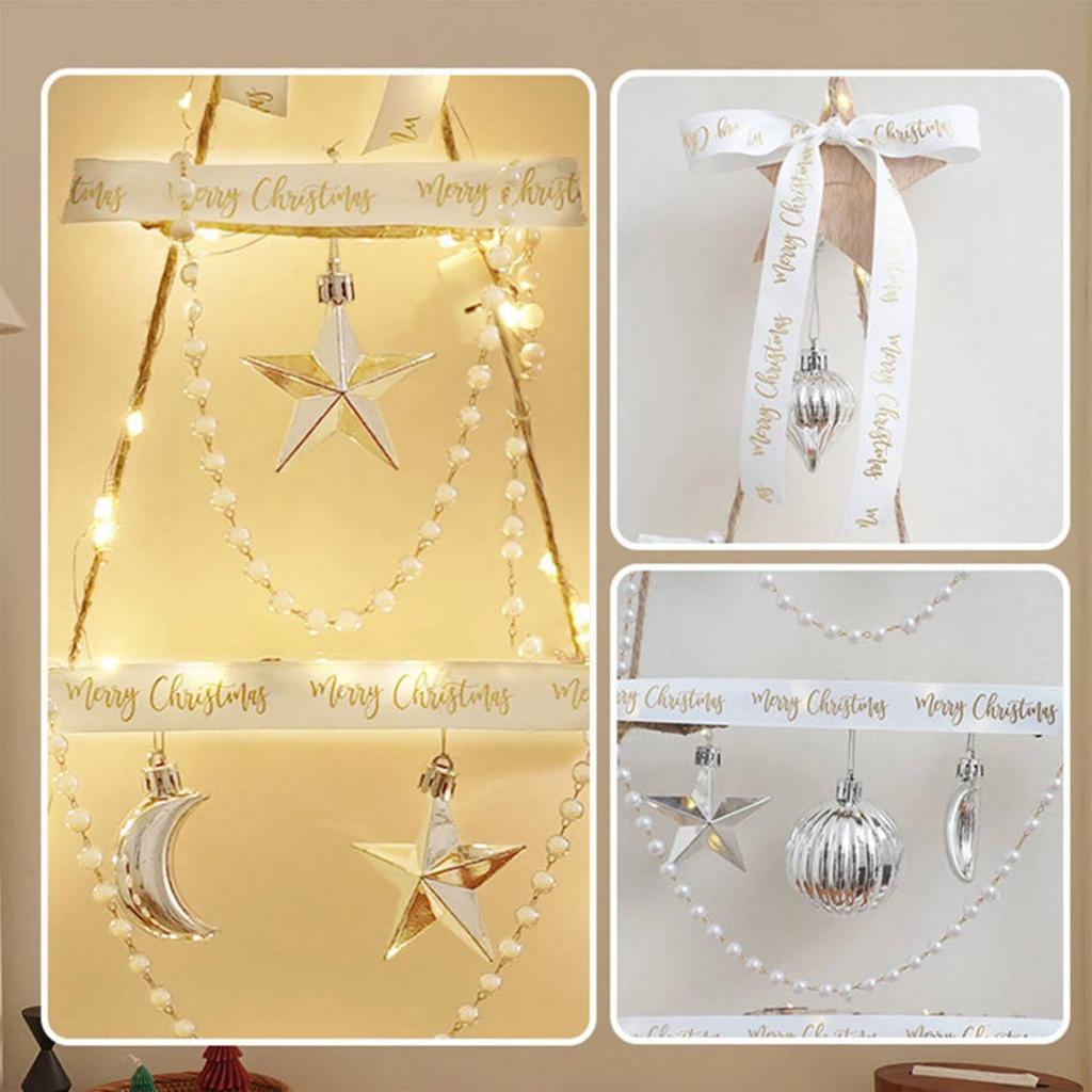 Christmas Wall Decoration, Illuminated Christmas Tree, Christmas Ornaments, Pendants, Pinecone And Rattan Pendants.