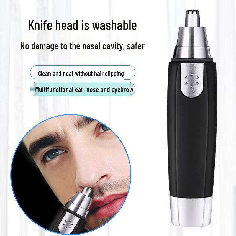 Exquisite & Stylish Electric Nose Hair Trimmer for Beginners - Unisex Round Shaver