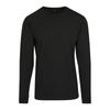 Build Your Brand Unisex Adult Ribbed Cuff Long-Sleeved T-Shirt