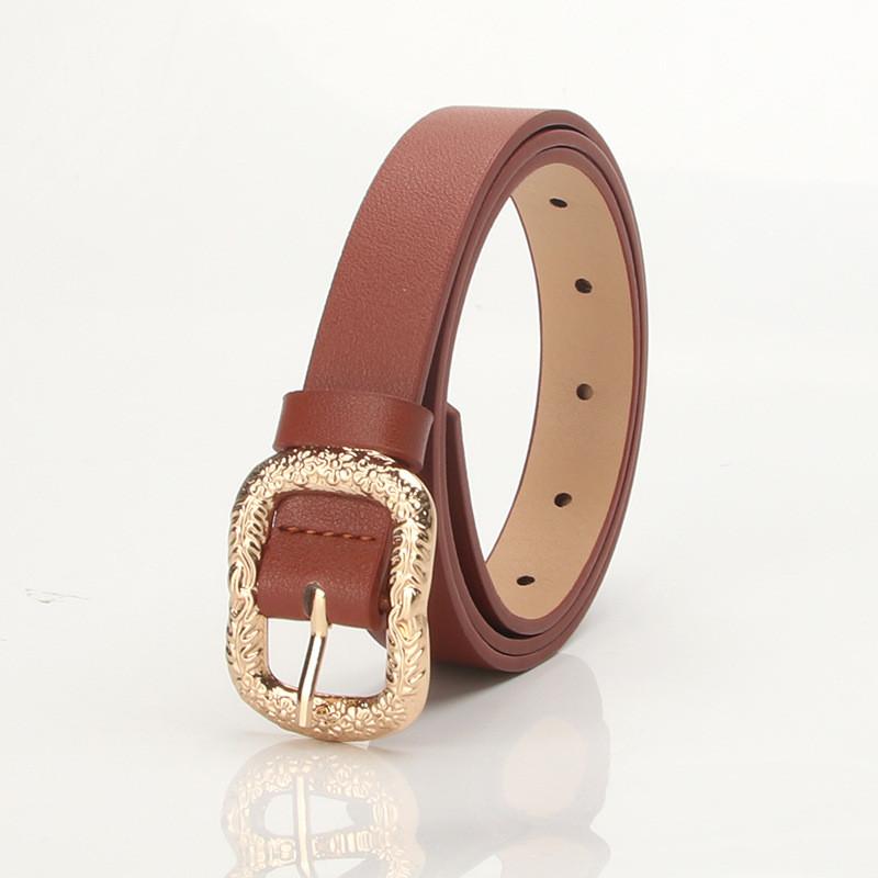 Elegant Womens Pu Leather Belt With Alloy Buckle For Daily Use And Work Attire