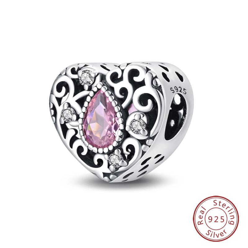 Copper Classic Pink Lotus Angel Butterfly Charm Bead Fits Genuine Bracelet Lucky DoItYourself Jewellery Gift Beautiful Exquisite