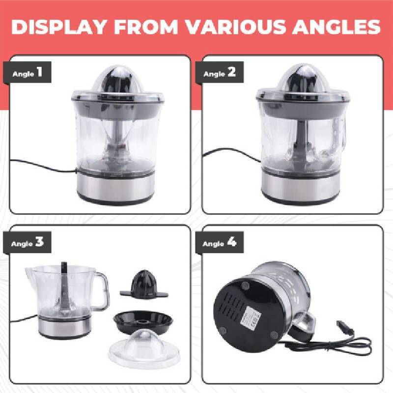 Eu Plug 700ml Fruit Masticating Juicer Electric Lemon Orange Citrus Squeezer Press Extractor