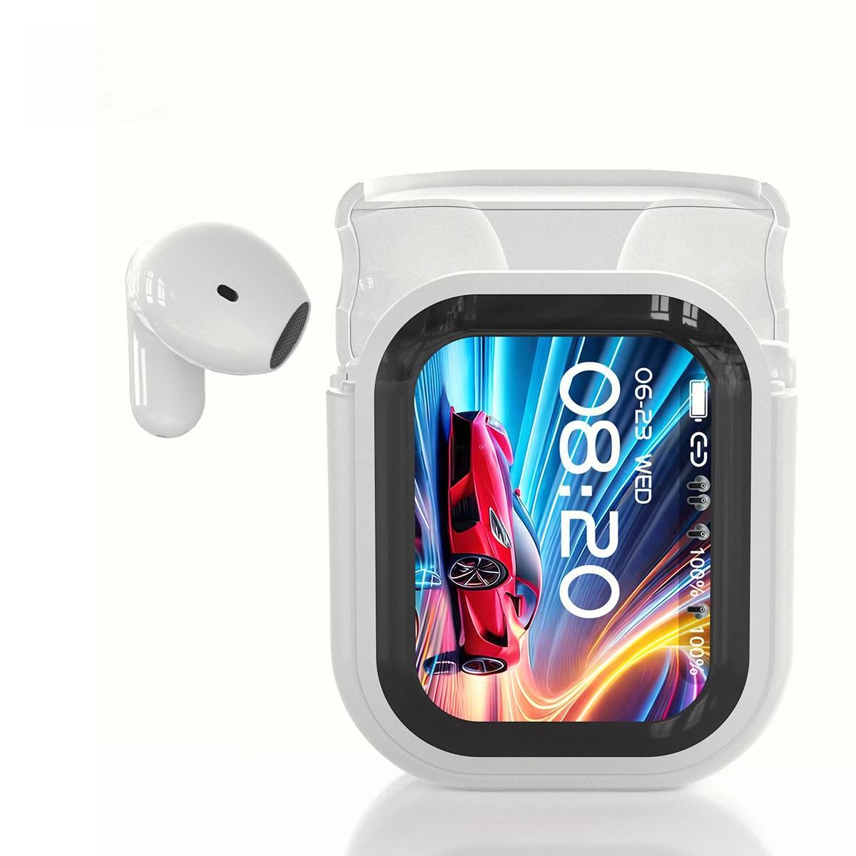 AI tulkošanas austiņas Bluetooth LED pilnkrāsu