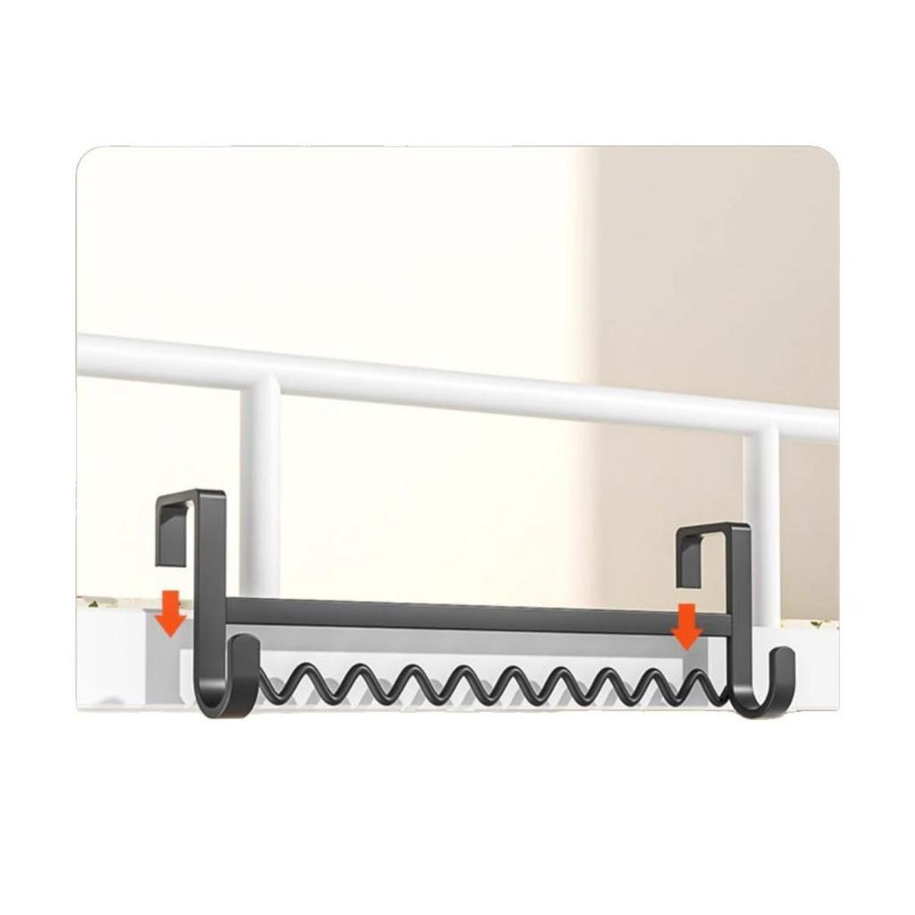 Dormitory Bedside Wavy Clothes Hanger Hooks with Storage - Limited-Time Offer for Newcomers