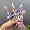 New Arrival Demon Hunters KPOP Theme Acrylic Patch Gel Pen, Press Type Neutral Ball Pen Student School Study Stationer