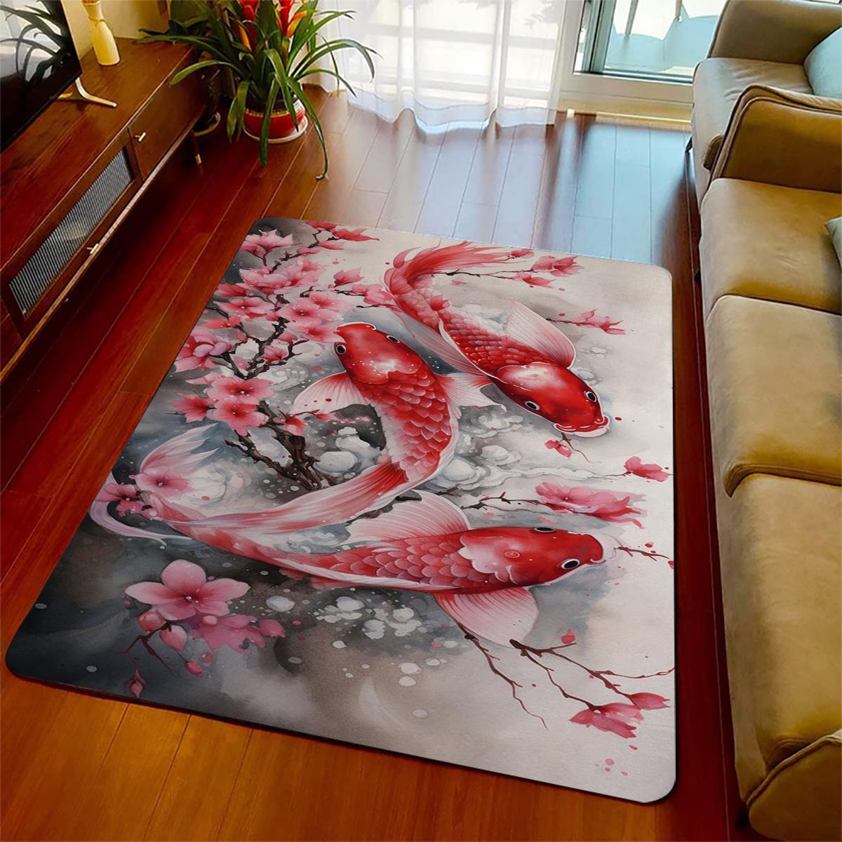 National style flower Carpet multi-size Carpet for Living Room Bedroom Kid s Room Home Decor Area Rug Non-slip Mat Sofa Mat 40cm by 60cm