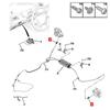 471911 Für Peugeot 508 Citroen C5 Handbremse Bremsabdeckung Handbrems-Abstandshalter-Clip Trommelbremse Einstellkabel-Führung OEM:471911