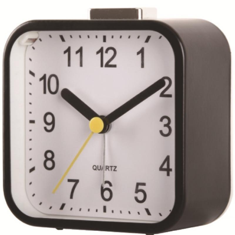 Creative Square Small Table Clock Fashionable Silent Bedside Clock Classic Simple Bedroom Alarm Clock Multifunctional