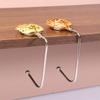 Elegant Gradient Rose Bag Purse Hook Portable Handbag Hanger Fashion Foldable Table Hook Organizer Desk Side Hooks