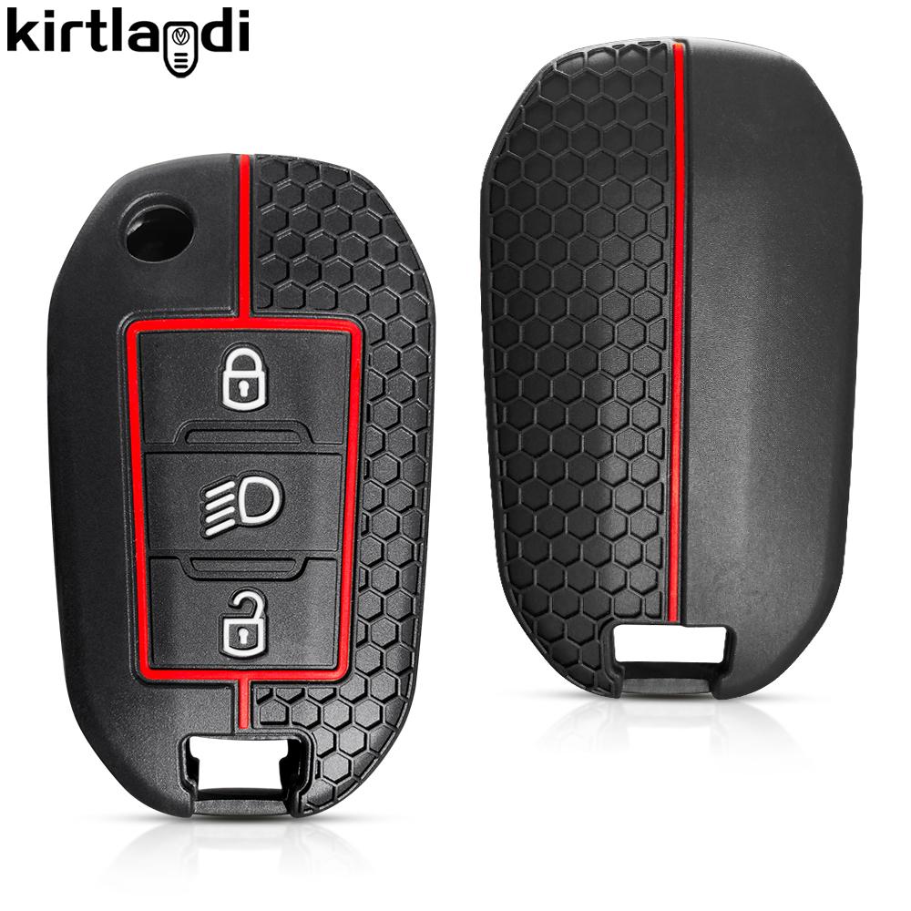Silicone Car Key Case Fob For Opel Corsa D F A E Grandland X Crossland Combo Cap For Citroen C4 Cactus C5 Aircross Berlingo fob