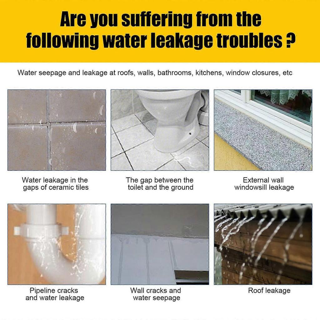 Limited time!!Jaysuing Waterproof Sealant (30G With Brush) For Bathroom, Kitchen, And Exterior Walls, Leak Repair Without Tiling, Home Renovation Coat