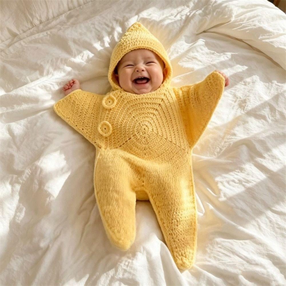 Sacco Nanna a Forma di Stella Morbido Caldo Fasciatoio Neonato Carino Sacco Nanna Bambino Piccolo Sonno Infante