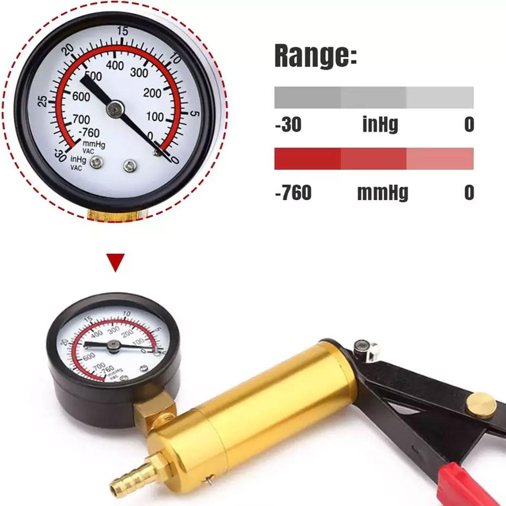 2 In 1 Manual Brake Bleeder Vacuum Pump Kit Automotive Vacuum Pistol Pump Tester Portable Handheld Tool For Car Truck