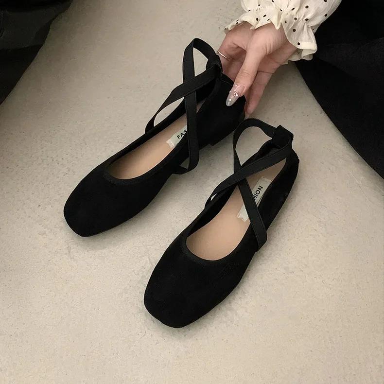 Fashion Elegant Women Fashion Shoes Pink Ballet Flat Shoes for Women 2025 New Summer Soft Bottom Mary Janes Slip On Zapatos De Mujer