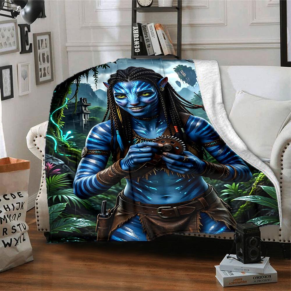 1pc Avatar Frontiers Pandora Flannel Blanket,Ultra Soft Warm Plush Throw for Home Bedroom Bed Sofa Cover Camping Picnic gift Y72411