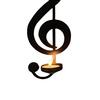Black Music Note Wall Sconce Metal Wall Mounted Candle Holder Musical Symbol Tea Light Holder Rack for Living Room Dining Room