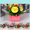 Exquisite High Realistic Appearance Plastic Potted Flower For Vibrant Decor Spaces
