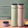 304 Stainless Steel Thermos Cup with Temperature Display - Large Capacity, Cute Korean Style for Men and Women