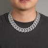 15mm Heavy Bubble Cuban Necklace Micro Paved Out Cubic Zirconia Fashion HipHop Jewelry For Party Gift