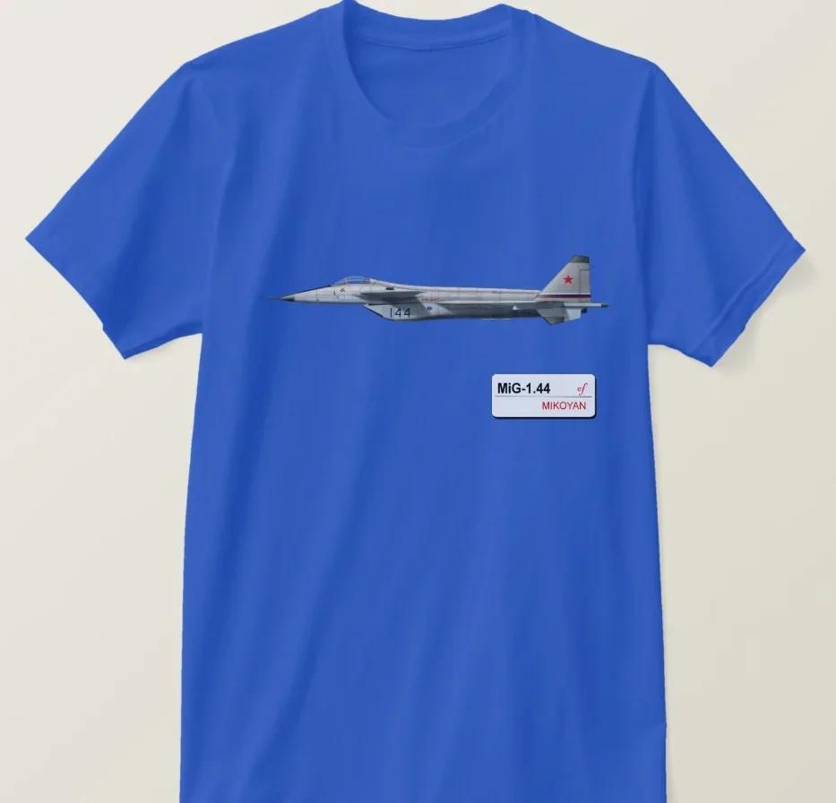 Russian Aerospace Force MiG 144 Fighter TShirt 100 Cotton ONeck Summer Short Sleeve Casual Unisexs Tshirt Size S3XL