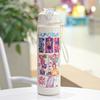 Plastic Water Cup Portable Children's Outdoor Straw Cup Children's Straw Water Cup
