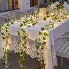LED Ivy Leaf String Lights with Realistic Vines Decorative Fairy Lights Battery Powered Mood Lighting for Home Wedding Bedroom Holiday Patio Decor