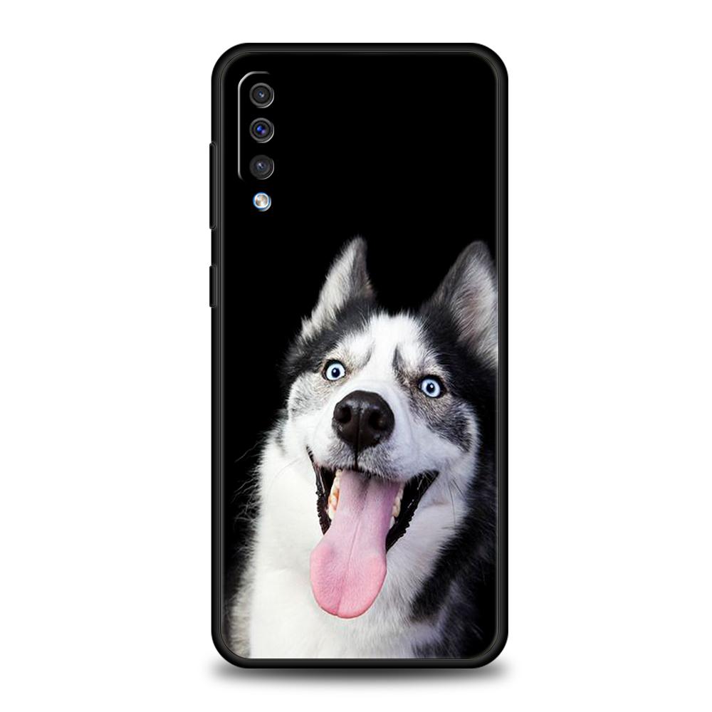 Siberian Husky Sled Dog Phone Case for Samsung Galaxy A24 A13 A53 A73 A33 A22 A12 5G A02 A03 A70 A50 A10 A20 A30 Silicone Cover